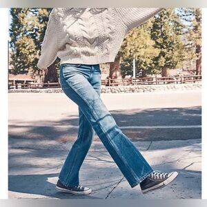 Free People High Rise Blue Jeans